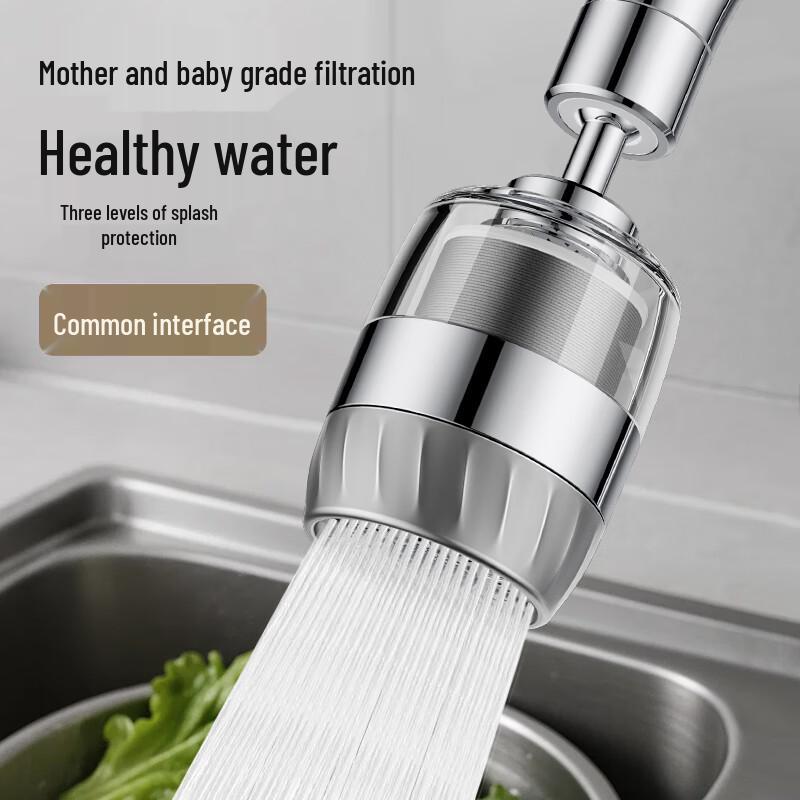 Rotatable 3-Mode Kitchen Faucet Water Filter