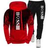 Men's Hoodies for Men Clothing Splash Ink Sweatshirt Suit Man Tracksuit Pant Sets New in Hoodies & Sweatshirts Sports Suits Set