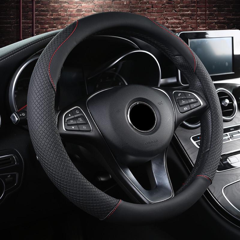 

Универсальный всесезонный чехол на руль автомобиля - аксессуар для украшения интерьера 38 cm