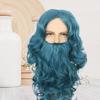 Santa Clause Beard and Wig Santa Costume Accessories Set for Christmas Kid Birthday