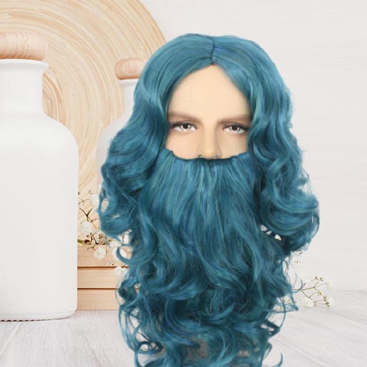 Santa Clause Beard and Wig Santa Costume Accessories Set for Christmas Kid Birthday