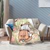 Bubu Dudu Throw Blanket for Couch Soft Cozy Plush Blanket Kawaill Couple Bears 50x60 Inches Multi-size Bedspread for All Seasons