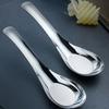 Soup Spoons Stainless Steel Dinner Spoons Heavy Duty Thick Short Handle Table Spoons for Soup Cereals Bouillon Dessert