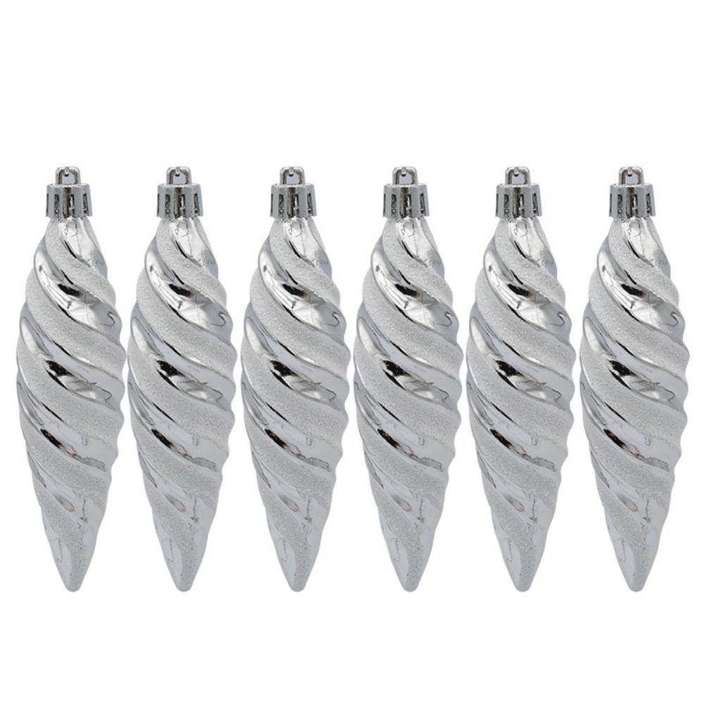 Decor Home Decoration DIY Xmas Pendant Plastic Pendants Spiral Thread Christmas Tree Ornaments