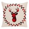 Christmas Elk Forest Car Neck Guard Home Sofa Pillowcase Christmas Pillowcase with Core
