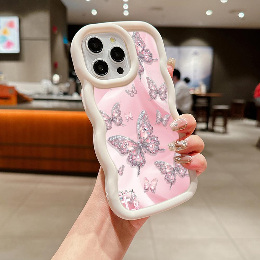 Macaron Soft TPU Phone Case for Xiaomi Poco X3 X5 X6 M6 Pro Redmi 10c 12C 13C Redmi Note 10 11 12 13 Pro 10s 11s 12s Cover Ae66 Butterfly Flower Cute