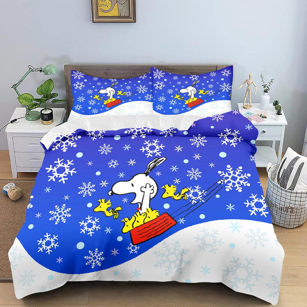 Anime Duvet Cover Set Comforte Printed Cartoon Twin Size Bedding Sets Christmas Gifts 3-piece