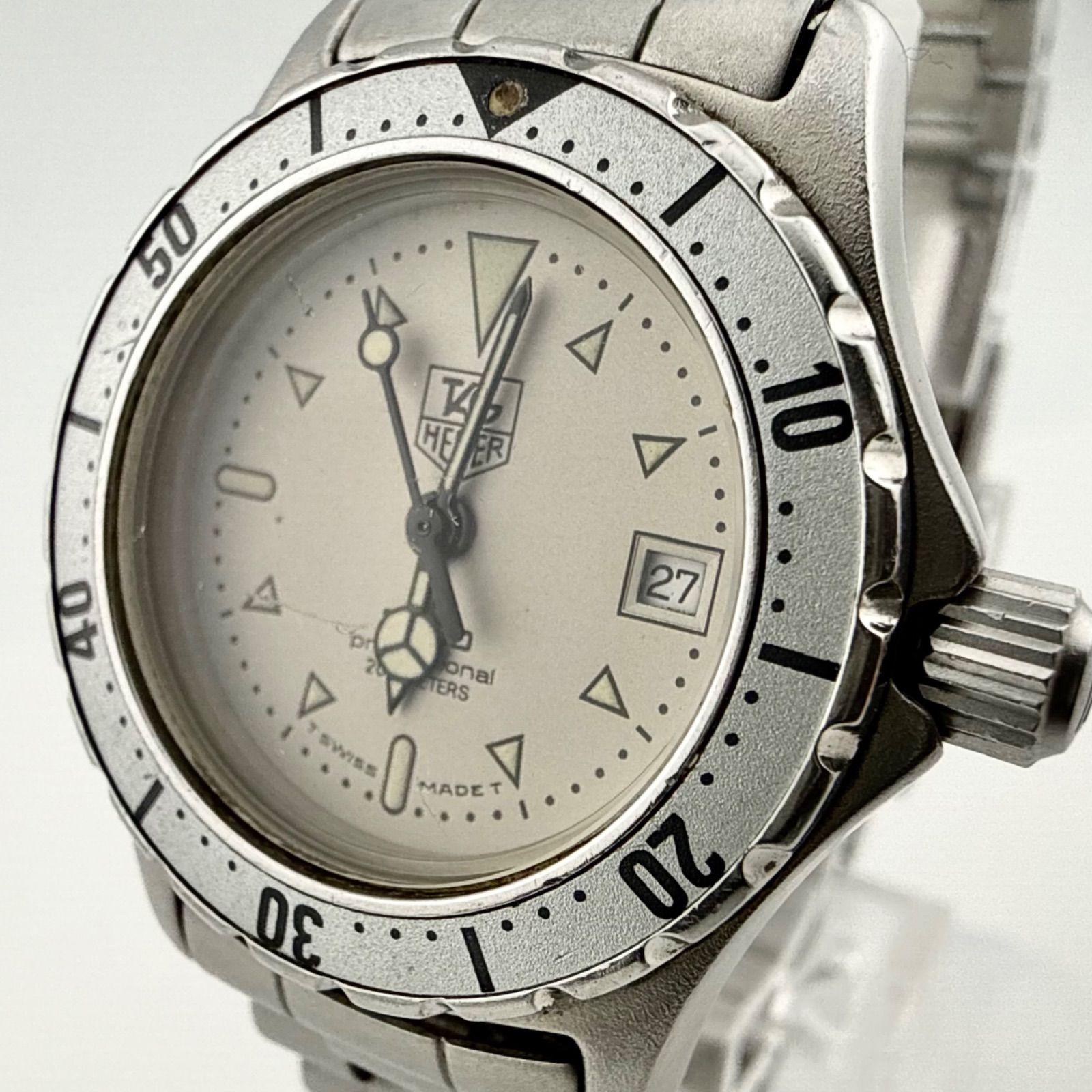 Used TAG HEUER 972.008 TAG Heuer Professional Ladies Watch Quartz Working Item Battery Replaced [T48]