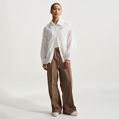 Nike Jackets Women's Sail White/Black Lapel Moderate Other