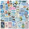 50Pcs Stay Hydrated Graffiti Stickers English Phrase Cartoon Decal Diy Luggage Phone Guitar Scrapbook Waterproof Sticker Kid Toy