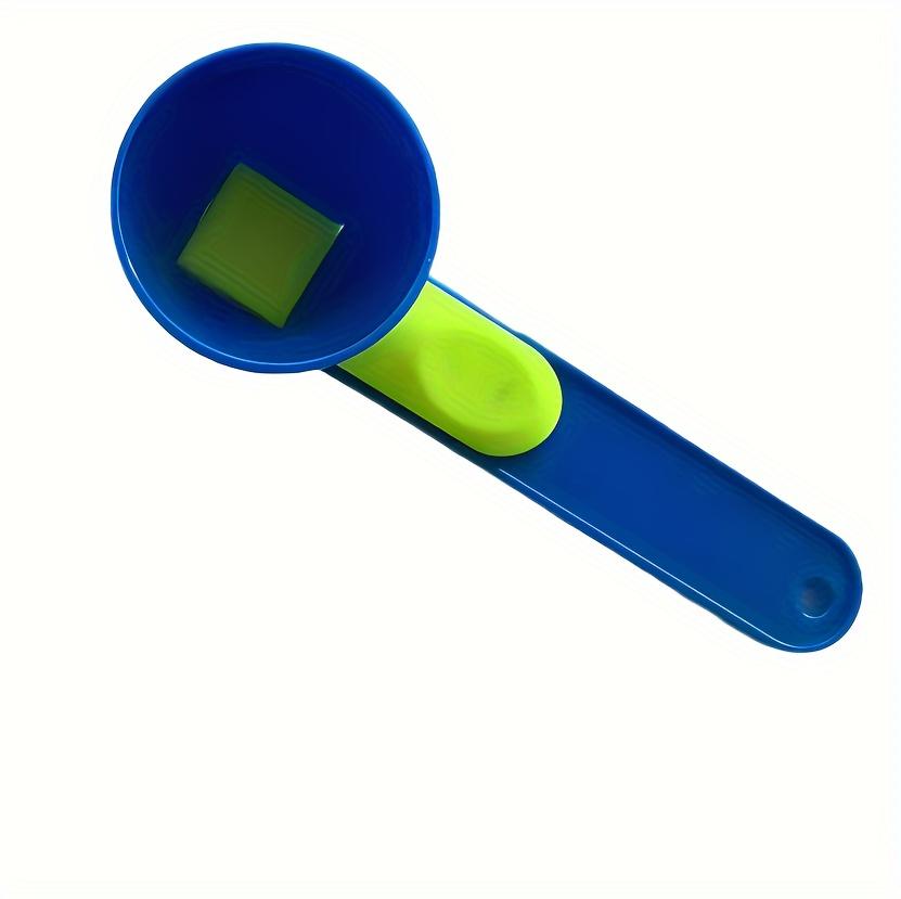 2 w 1 łyżka do proszku białkowego z lejkiem - odporna na rozlanie do napojów sportowych, mleka w proszku i suplementów - wytrzymały plastikowy gadżet kuchenny