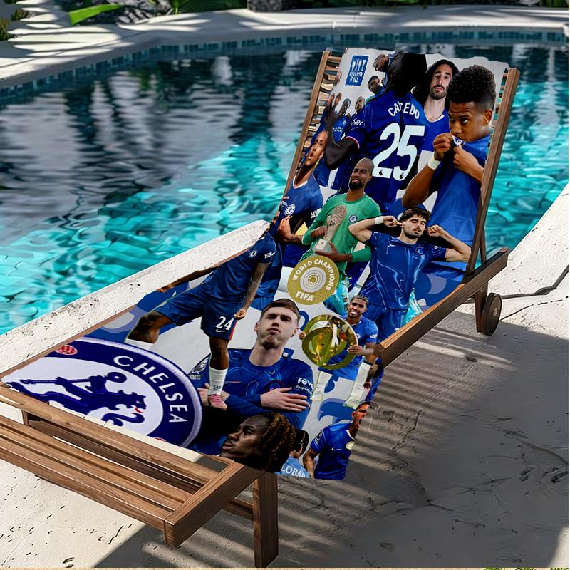 Chelsea F.C Print Beach Towel, Versatile Lightweight Absorbent Beach Towel for Pool Surf Yoga Bathroom, Perfect Birthday Holiday Gift
