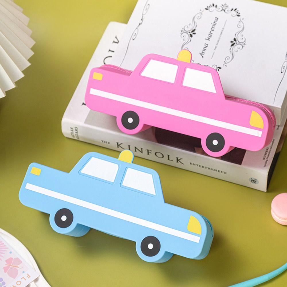 Multifunction Silicone Pencil Bag Large Capacity Stationery Organizer Portable Pen Box  Gift