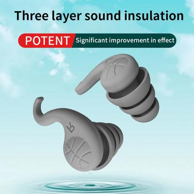 Tappi per le orecchie insonorizzati per dormire Cuffie in morbido silicone Protezione dal rumore Viaggio Riutilizzabile Protezione Tappi per le orecchie che bloccano il suono