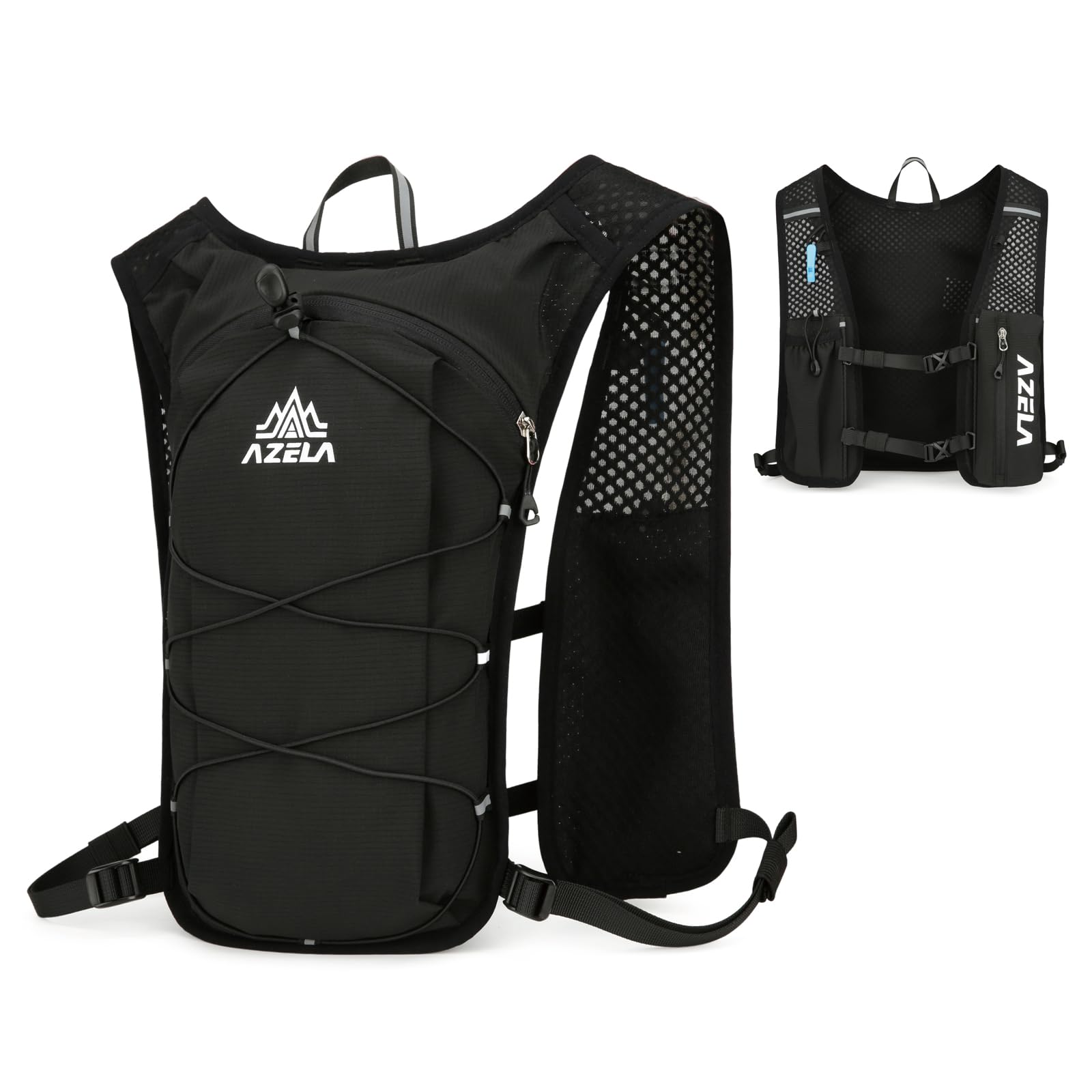 

TRIWONDER Trail Running Soft Flask Reflective Hakone Ekiden Cycling Vest One Backpack, 7L, Compatible, Vest, Breathable, Adjustable,