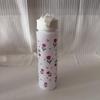 750ML Cute Floral Printed Water Bottle Cartoon Strawberry Bow Pattern Fadeless Portable for Picnic Beach Outdoor Use