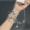 Style Crystal Beaded Phone Lanyard With Pvc Chain For Women And Men