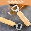 Durable Wooden Bottle Opener for Beer, Wine, Soda Caps - Portable Handheld Kitchen & Bar Accessory, Pack of 1-20