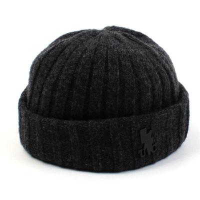 Universal Chemistry Charcoal Wool Short Beanie Short Beanie
