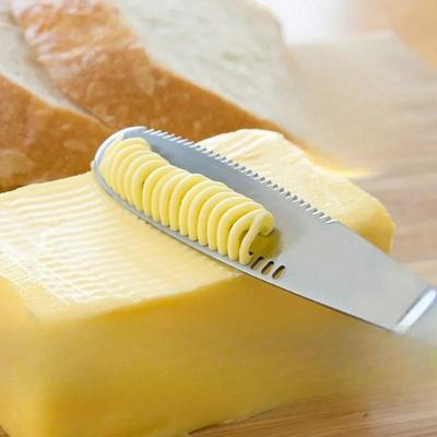 Buttermesser Löcher Käse Dessertmesser Edelstahl Marmeladenmesser Besteck Toast Abwischcreme Brot Käseschneider Küchenwerkzeuge