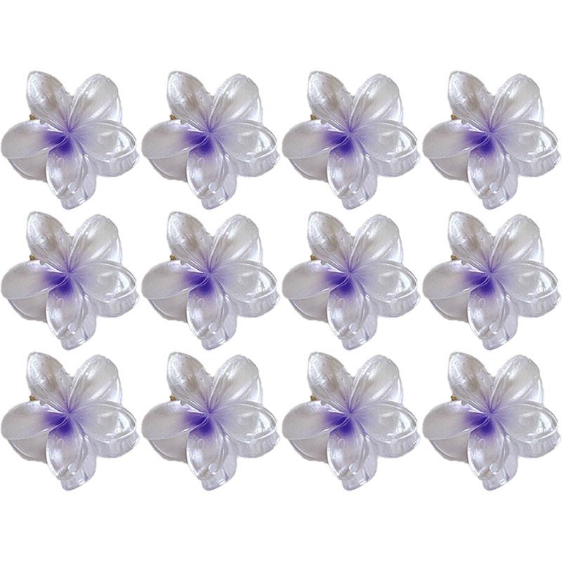 Fermaglio a Pinza Trasparente a Forma di Fiore d'Uovo Donna Temperamento Versatile di Alta Gamma Gradiente Fermaglio per Capelli Ragazza Fermaglio a Squalo Copricapo