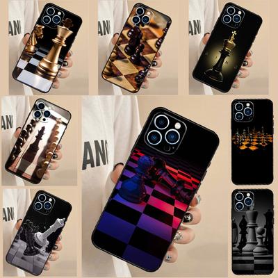 Chess Phone Case For iPhone 14 16 15 11 12 13 Pro Max 12 13 Mini XR 15 16 Plus 16e Cover Funda
