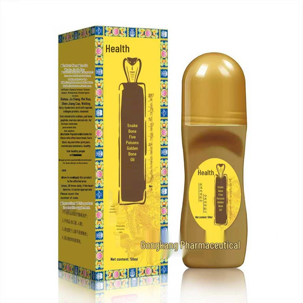 Golden Bone Oil: Herbal Extracts for Neck, Shoulder, Waist, Leg, and Knee Joint Relief