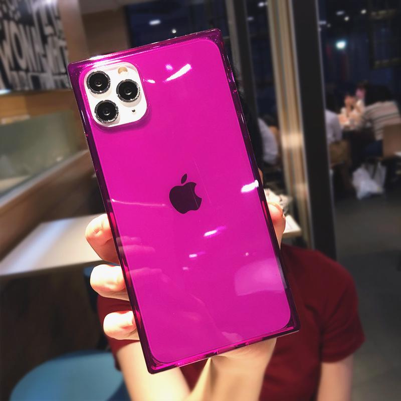 Pink Square Iphone Plus Case Buy Fluorescent Square Suitable For