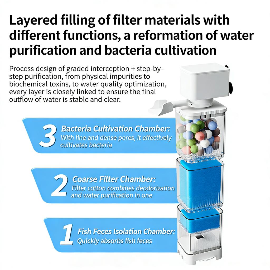 6in1 220v Aquarium Filter Pump Fish Tank Submersible Silent Air Oxygen Aerator Internal Water Pump Aquarium Air Pump Wave Maker