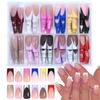 Maniküre 12 Farben zum Tragen Nägel 288 Stück Hand- und Fußnagelkunst Patch Falschnagel-Set Tragenägel