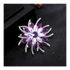 European and American retro glass rhinestone brooch, alloy crystal chest flower, flower chest flower accessory
