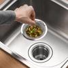 1Pcs Stainless Steel Kitchen Sink Filter Kitchen Garbage Food Residue Dishsink Filter With Handle Metal Sink Strainer