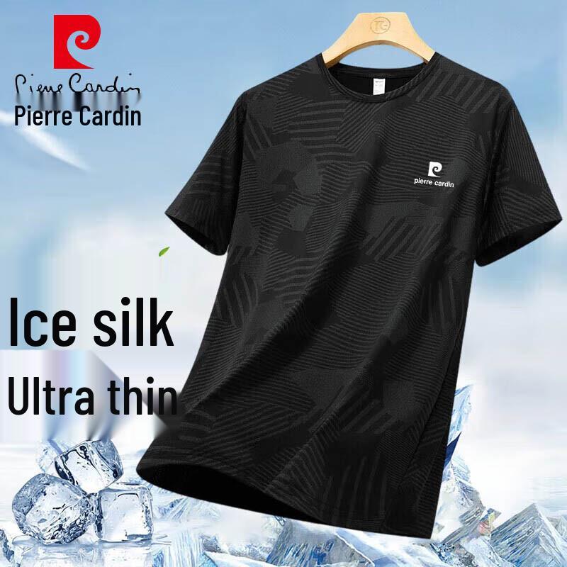 

Pierre Cardin Men s Ice Silk Quick-Dry Short Sleeve T-shirt 2XL