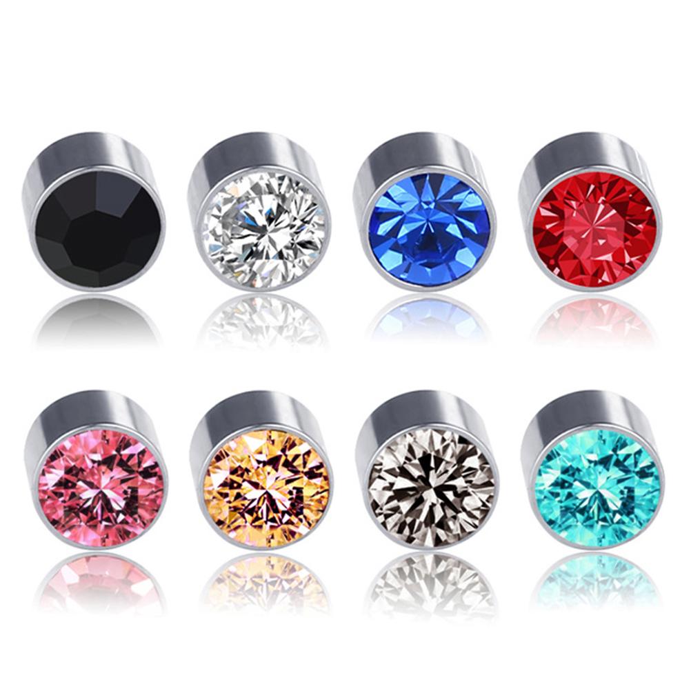 8 Pair of Magnetic Ear Stud Body Slimming Lose Weight Earrings Non Pierced Jewelry Gift