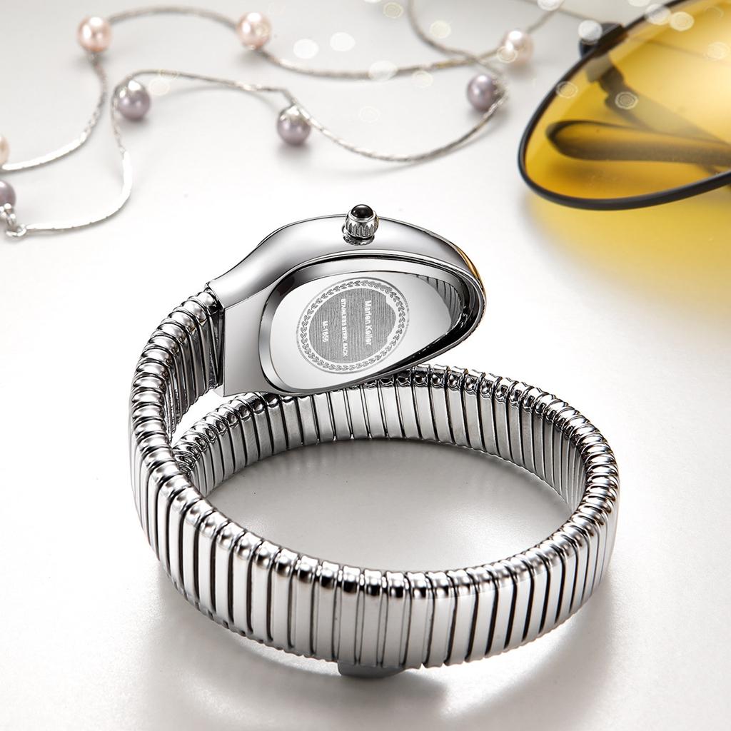 Elegant Design Ladies Watches Unique Snake Shaped Design Bracelet Women's Quartz Wristwatches Best Gift