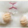 1 Pcs Cartoon Key Cute Soft Hamster Keyrings Faux Rabbit Fur Pompom Fluffy Trinkets Car Pendant Ring Holder Accessories