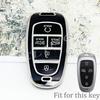 4 5 6 7 8 Button Car Key Cover Auto Shell Fob Case Keychain For Hyundai Santa Fe Tucson  Nexo Nx4 Atos Solaris Prime