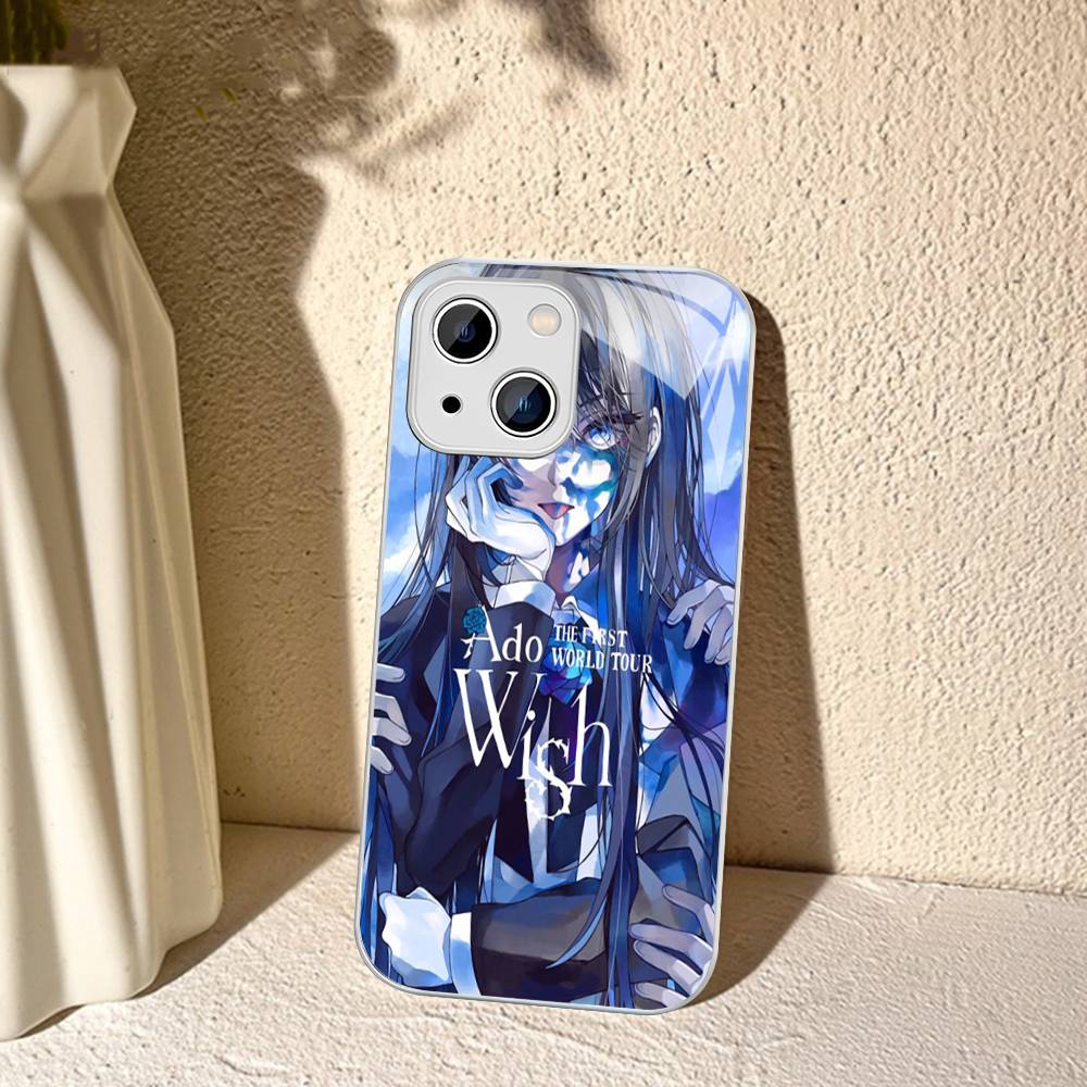 Cartoon Ado Kyogen X Uta For IPhone 14 13 12 Mini 11 Pro XS Max X XR 14 Plus Tempered Glass Cover