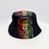 Graffiti Fisherman Hat: Retro, Double-Sided Sun Protection for Men & Women - All-Match Hip-Hop Bucket Style