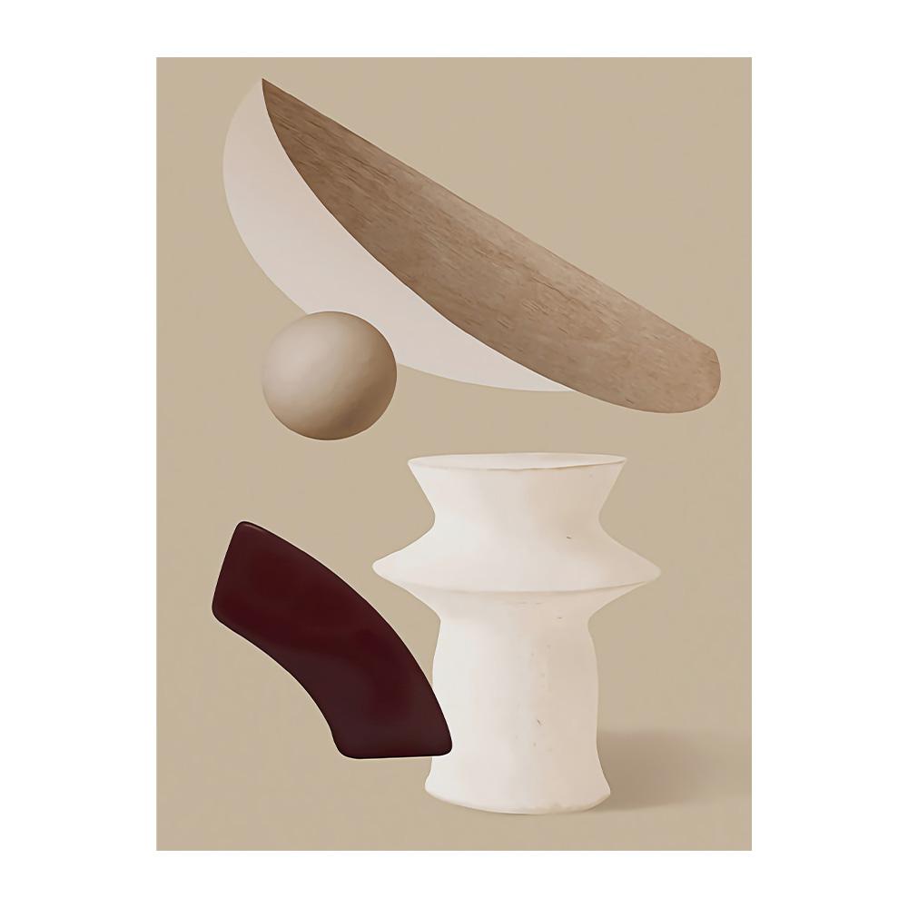 

Бежевый Минималистский Абстрактный Плакат Скандинавская Геометрическая Форма Холст Картина и Печать Картина Современная Гостиная Настенное Искусство Домашний Декор 20x30cm