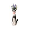 Modern Cartoon Dog Flower Vase Resin Quirky Design Animal Flower Holder Funny Handmade Dog Shaped Vase Dog Lovers