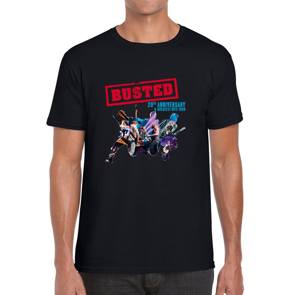 

Busted 20th Anniversary & Greatest Hits Tour Mens T Shirt Womens Tops Tees S