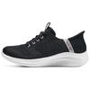 Skechers Ultra Flex 3.0 Cushioning Breathable Low Top Walking Shoes Women's Black 150178-BKPK