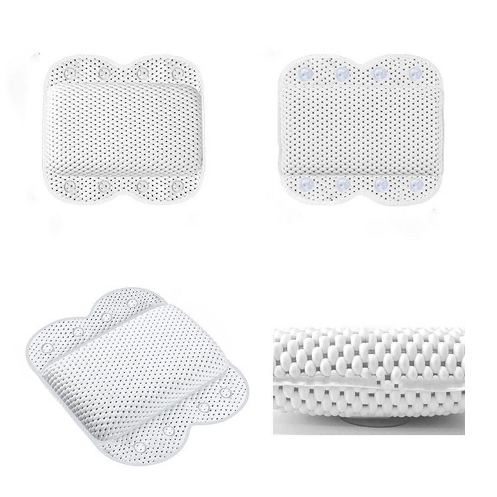 8 Suction Cups Sponge Bathtub Pillow Pressure-Resistant Bath Pillow PVC Foam Pillow  Home Decor