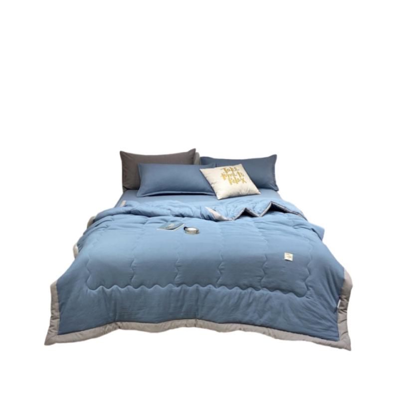 Lightweight Summer Quilt - Washable Cotton, Ideal for Air Conditioned Rooms, Dorms, and Kids