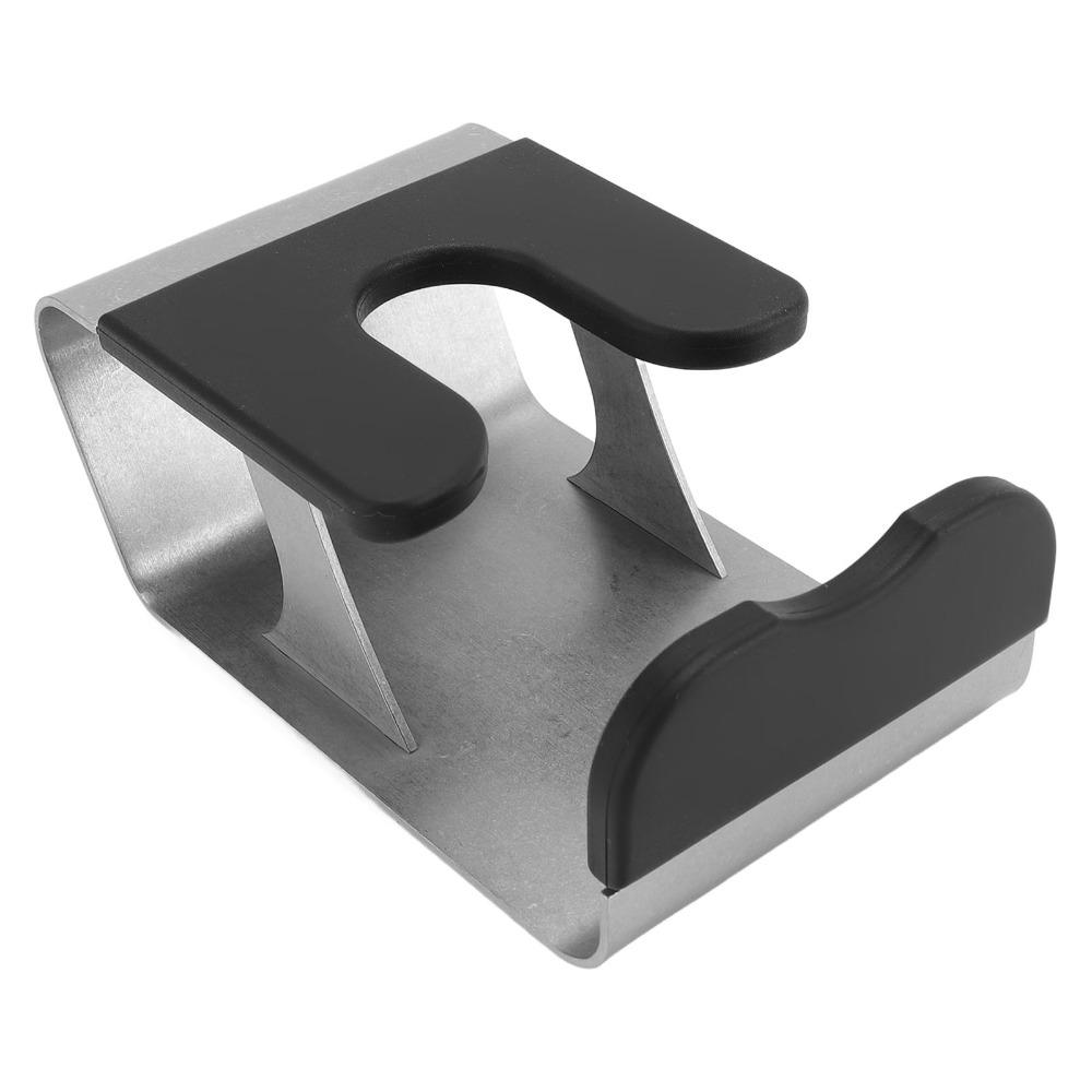 Silver Color Coffee Tamping Station Universal Fit Coffee Tamper Stand  For Espresso Machine