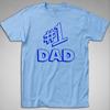 #1 DAD T-SHIRT Tee Number One Morty Seinfeld Kramer Contanza Funny Fathers Day