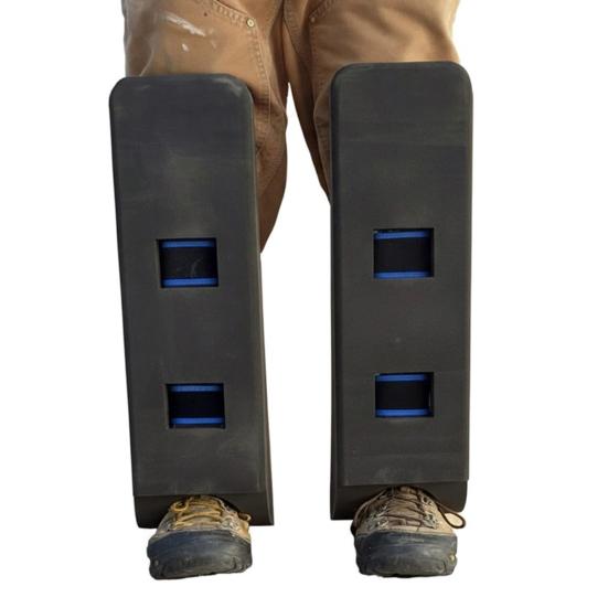 1 Paar Crawler Climber Knieschoner Dachbodenkriechen Selbsttragende Knieschoner Sparrenabstand Navigation Verstellbare Schaumstoff-Stützpolster Arbeitsknieschützer