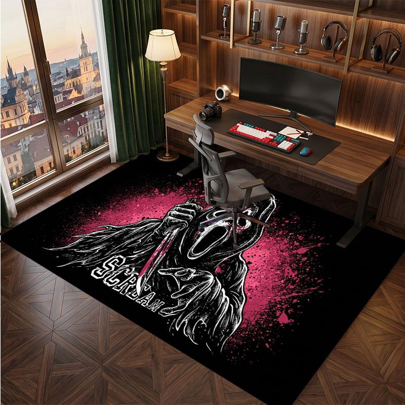 Scream Ghostface Rug Soft Thick Non Slip Floor Carpet for Bedroom Living Room Home Decor