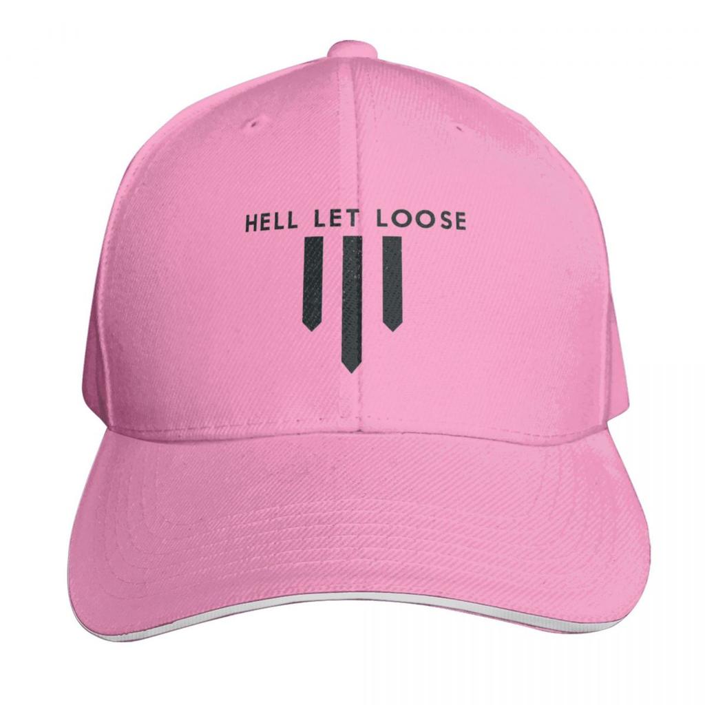 Hell Let Loose Baseball Cap Quick Dry Performance Cotton Twill Breathable Contrast Two Tone Brim